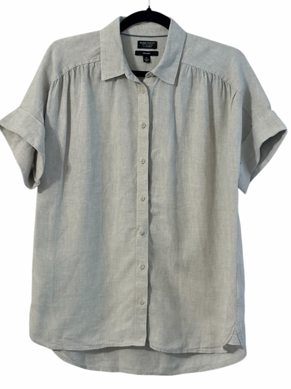 J.Crew Baird McNutt Irish Linen Relaxed Button Front Shirt XS